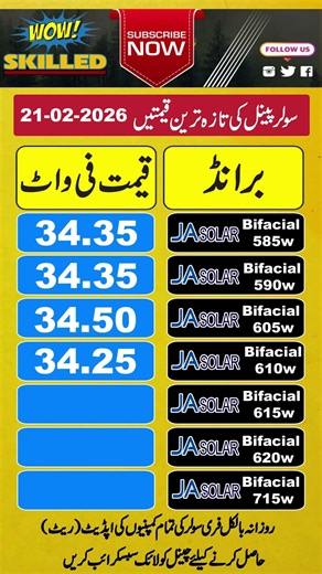 JA Solar Panel Price in Pakistan