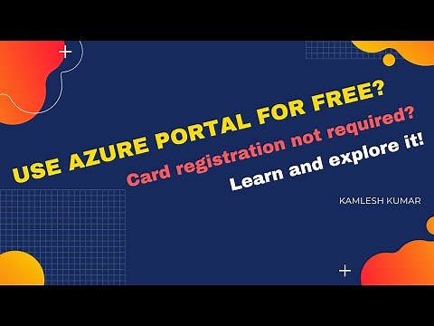 Use Azure Portal for Free—No Credit Card Required!