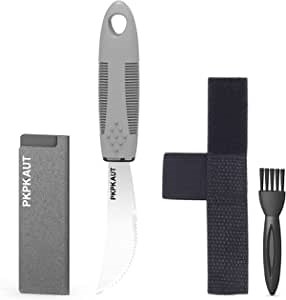 Weighted Rocker Knife for One Handed Cutting Parkinsons, Rocking Knife for Disabled Stroke Patients, Adaptive Curved Arthritis Knife for Handicapped, Disability Aids Steak Knives Sets