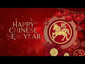 Chinese New Year 2026 Digital Banner 🧧 | Happy New Year | 1 Hour Loop with Music