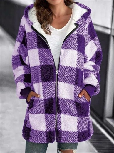 Cozy oversized plaid hoodie for all-day comfort and style.