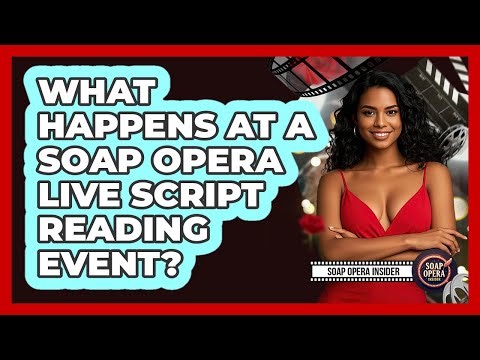 What Happens At A Soap Opera Live Script Reading Event? - Soap Opera Insider