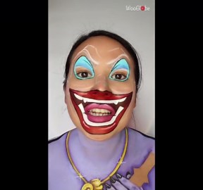 Makeup artist turns herself into Ursula from The Little Mermaid *Amazing Makeup Transformation*