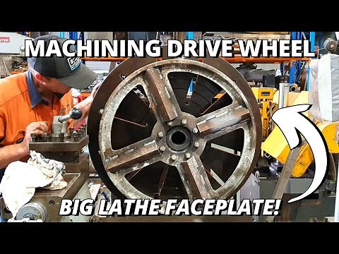 Machining a Polishing Drive Wheel | Using BIG Lathe Faceplate
