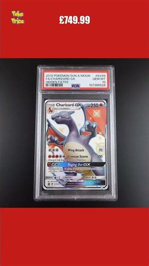 PSA 10 Charizard GX SV49/SV94 Hidden Fates Full Art Holo Pokemon Card