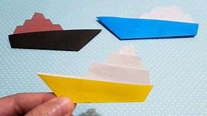 EASY (´ε｀ )♡ DIY ORIGAMI WARSHIP ! 簡單折紙軍艦 🚢 #оригами #ओरिगामी #สอนพับกระดาษ #折り紙 #종이접기 #摺紙 #origami – DIY Life 厚唇金魚