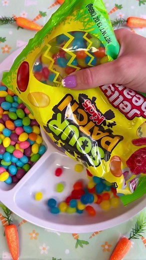 Colorful Jelly Bean Platter for Easter | Satisfying Candy ASMR