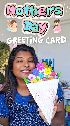 🤰Mother's Day bouquet 💐 Greeting card ✉️ 🌸 #shorts #youtubeshorts #trending #viral