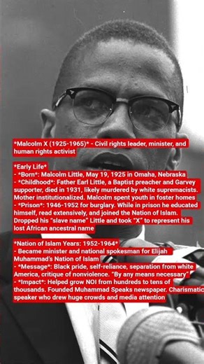 #Malcolm X(1925-1965)