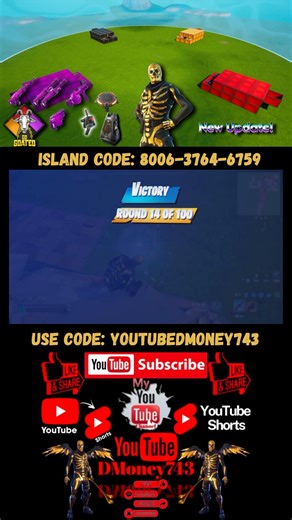 #fortnite #gogoated #fun 🐐Go Goated🐐New Map⭐️Island Code: 8006-3764-6759⭐️ The Best Go Goated
