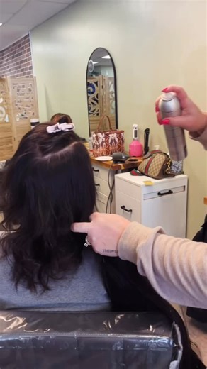 Behind the scenes of extension class ✨ The seamless, natural extensions you see? They start right here with education, detail, and a lot of practice! Considering extensions? Head to the link in our bio or call us to learn more 🤍 #studio9salonandspa #hairextensionspecialist #hudsonohio #ohiosalon #saloneducation | Studio 9 Salon & Spa