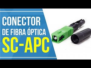 Conectorização de fibra óptica SC-APC