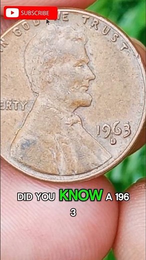 “1963 Lincoln Penny D Mint Mark – Is It Valuable? #coin #coincollecting