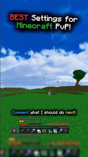 BEST Settings For Minecraft PvP! #minecraft #settings #mcpvp