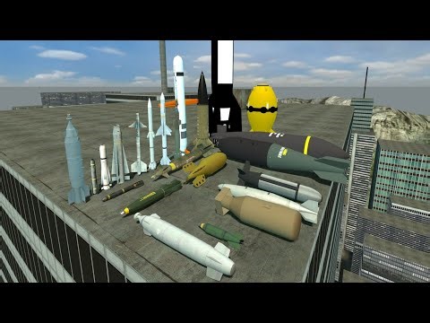 GMod Bombs and missile explosion testing in garry's mod