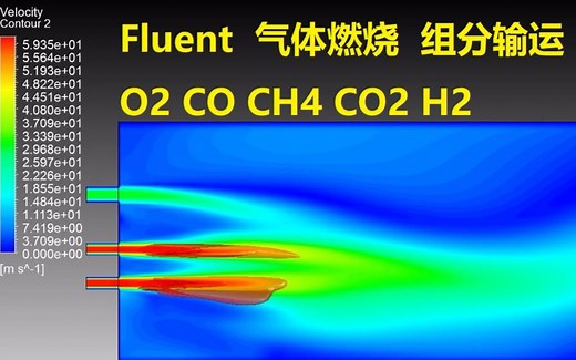 【简单学微课堂】Fluent中的气体燃烧应用