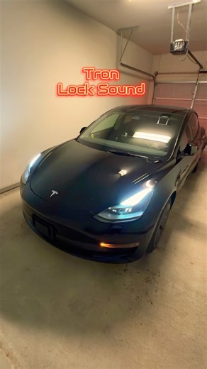 New Tron lock sound in Tesla 🔥 #tesla #teslacar #tron #teslamodel3 #shorts #lock #teslamodels #fyp