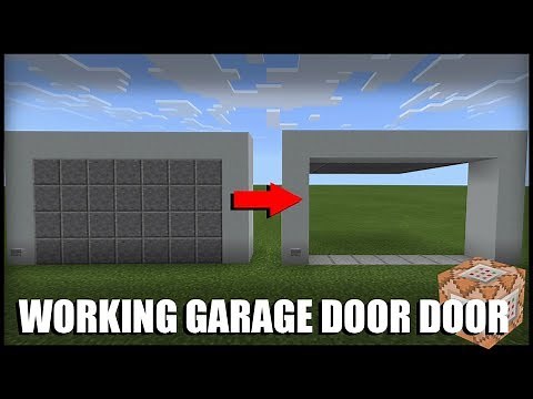 How to Make a Working Garage Door in Minecraft (Command Block)