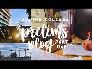singapore jc prelim exam vlog part 1: productive, study motivation, D-9 TO A LEVELS! | jc vlog #24 🍌