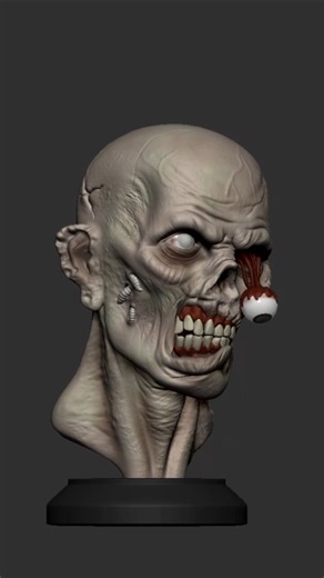 From Human to Zombie in 30 seconds #art #digitalart #illustrative