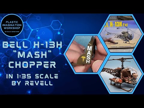 BELL H-13H "MASH" version, scale model build