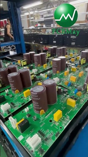 Power Supply PCB with Large Capacitors | High-Quality Board by PCBMay