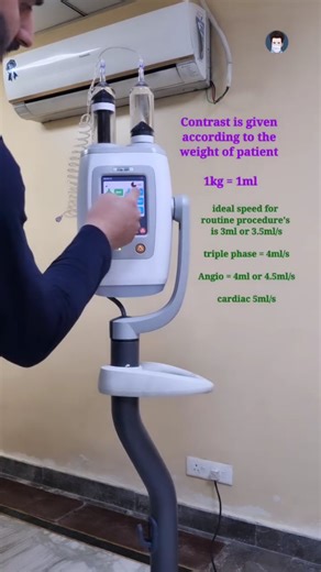 Anis Qureshi 🍁 on Instagram: "CT Scan Injector | Step-by-Step Operation 💉🖥️ From loading contrast to setting flow rate & pressure — safe and accurate injector use is key for high-quality CT imaging. In this reel, I’ve explained the operation of a CT scan power injector in a simple and practical way. ✔️ Contrast loading ✔️ Air bubble removal ✔️ Flow rate & volume setting ✔️ Pressure limit selection ✔️ Patient safety checks Proper injector handling ensures optimal contrast enhancement, patient 