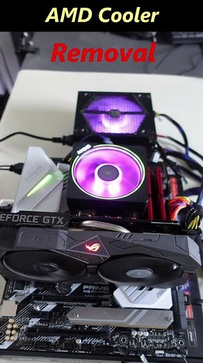 How to Properly Remove an AMD Wraith Prism Cooler from an AMD CPU / Motherboard #Shorts