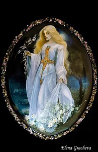 Hand Painted Jewelry Box – Fantasy Elf Art, Tourmaline Inlay - Etsy Canada