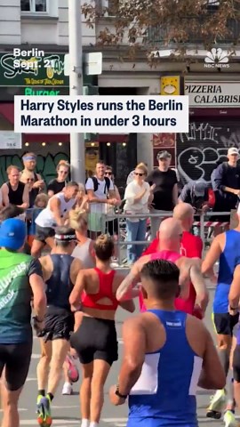 Harry Styles runs the Berlin Marathon in under 3 hours