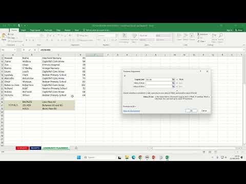 Higher Admin Spreadsheets - Nested IF Statements