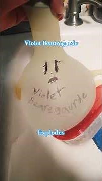 Violet Beauregarde explodes