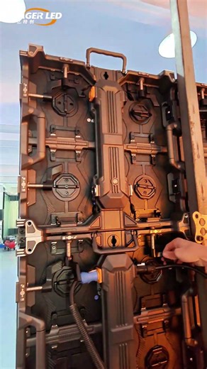 Smooth LED module and enclosure installation process!#ledscreen #ledvideowall #ledboard #eagerled