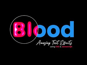 Blood Text Effects | CSS & Javascript