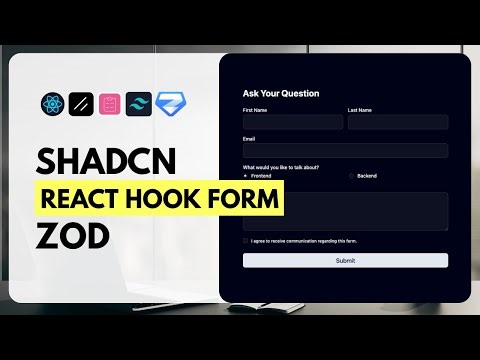 Modern React Form Project | Shadcn UI + Zod + React Hook Form
