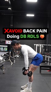 ❌AVOID Back Pain Doing RDLS! #dumbbellworkout #workoutform #workouttips #glutesworkout #musclegrowth #bodytransformation #rdls #lowergluteworkout #gymtips #gymform | Tanner Weiler
