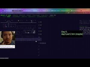 Advent of Code 2025 stream 4 #adventofcode #2025 #endoftheyear #programming