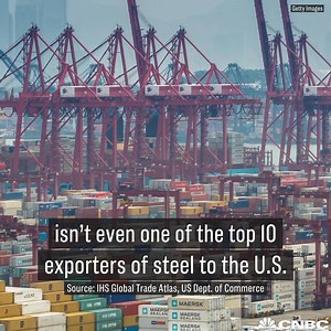 47K views · 278 reactions | Canada, Brazil — but not China — will be hit hardest by Trump’s steel tariffs. | CNBC | Facebook