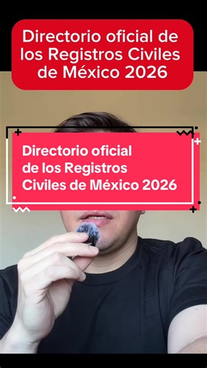Si tienes problemas con tu acta de nacimiento, tu CURP no coincide o los trámites en línea no te están resolviendo nada, este video puede ayudarte. Aquí explico cómo acceder al directorio oficial más reciente de los Registros Civiles de México, con información de todos los estados, organizada en orden alfabético y con enlaces oficiales. Este directorio es clave cuando necesitas contactar directamente al Registro Civil del estado donde fuiste registrado, especialmente si estás en México o en el e