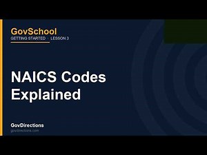 🦅 NAICS Codes Explained | GovSchool Lesson 3 | GovDirections