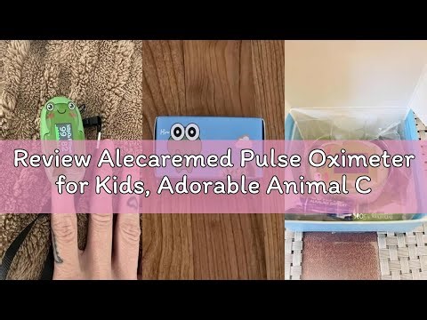 Review Alecaremed Pulse Oximeter for Kids, Adorable Animal Children Oxygen Monitor Fingertip with 20