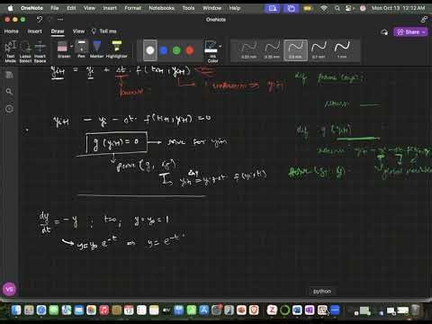 Lecture 25: Implicit Solvers for ODEs