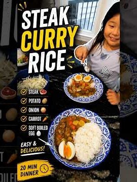 Easy Japanese Curry Rice 🍛 | Steak & Soft-Boiled Egg