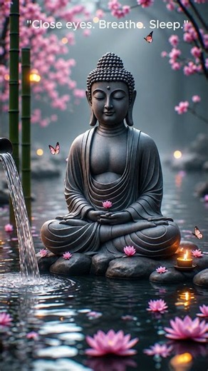 Deep sleep in 15 seconds 🌙 #buddhasleep #deepsleep #calm