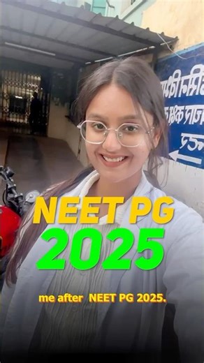 MY NEET PG 2025 EXAM!! #neet#aiims#shorts#viral