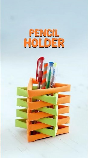 DIY Pencil Holder ✏️✨ | Easy Desk Organizer | Best Out of Waste Craft #Shorts