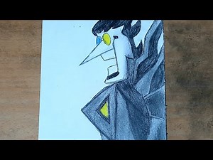 Spamton Neo drawing from Deltarune chapter 2