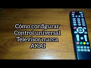 Codigo para tv AKAI. Control universal.