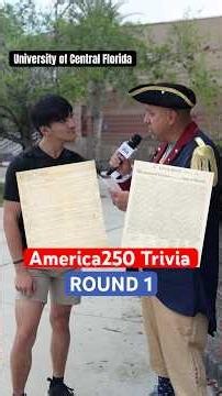 America250 Trivia with General Knowledge: ROUND 1 #americanhistory #america250 #ucf