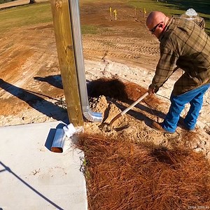 Installing Underground Gutter Downspout Drains | The Kelley's country life